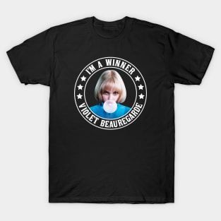 Willie Wonka - Violet Beauregarde - Winner - Charlie and the Chocolate Factory T-Shirt